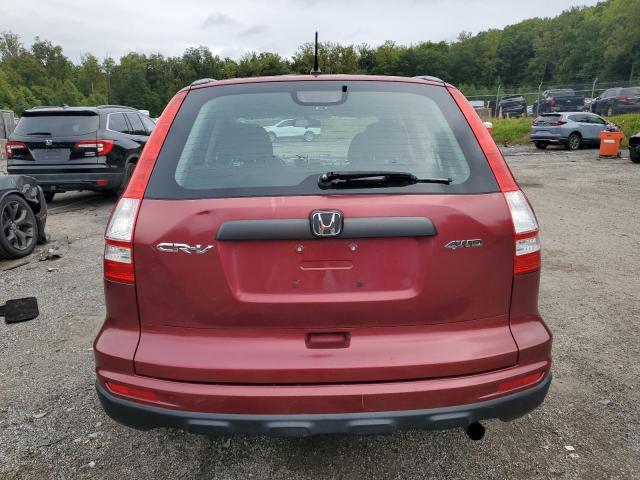 5J6RE4H35AL026912 - 2010 HONDA CR-V LX BURGUNDY photo 6