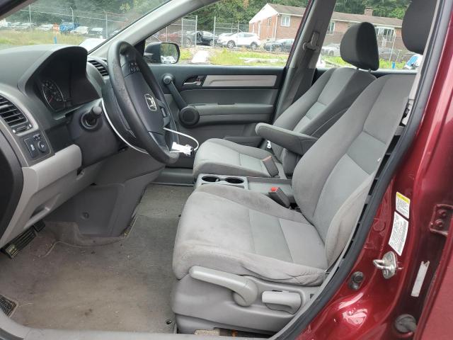 5J6RE4H35AL026912 - 2010 HONDA CR-V LX BURGUNDY photo 7
