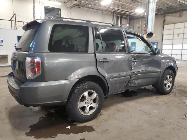 2HKYF18647H526631 - 2007 HONDA PILOT EXL GRAY photo 3