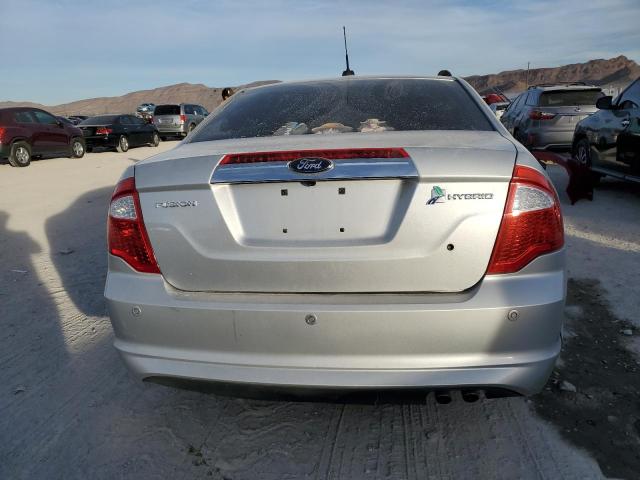 3FADP0L35CR447078 - 2012 FORD FUSION HYBRID SILVER photo 6