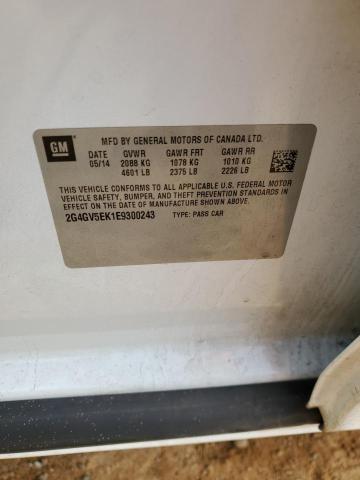 2G4GV5EK1E9300243 - 2014 BUICK REGAL 白色 照片 12