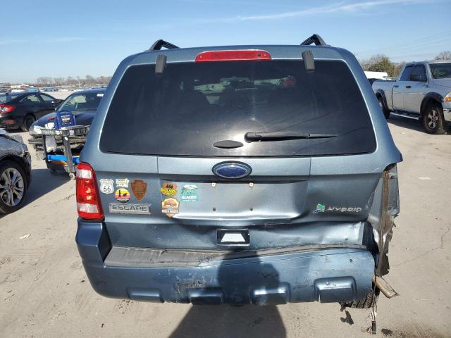 1FMCU5K38BKC69565 - 2011 FORD ESCAPE HYBRID BLUE photo 6