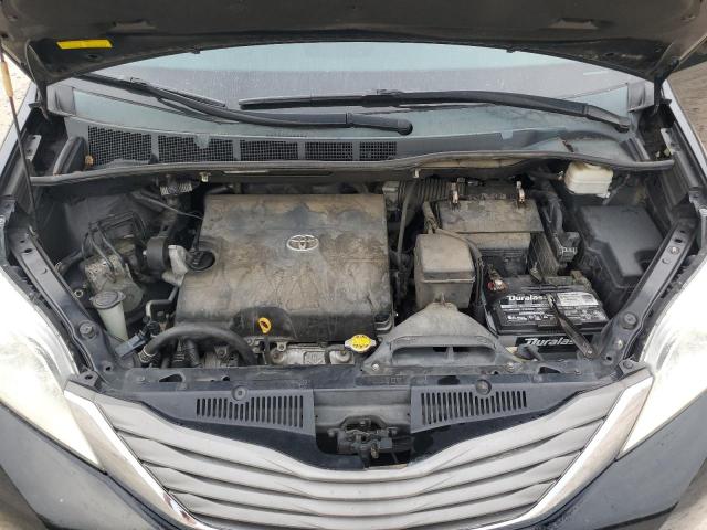 5TDYK3DC2BS136472 - 2011 TOYOTA SIENNA XLE 黑色 照片 12