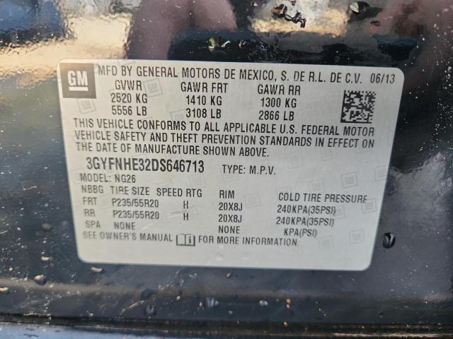 3GYFNHE32DS646713 - 2013 CADILLAC SRX PERFORMANCE COLLECTION BLACK photo 13