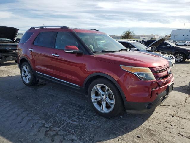 1FM5K8F83EGB96831 - 2014 FORD EXPLORER LIMITED RED photo 4