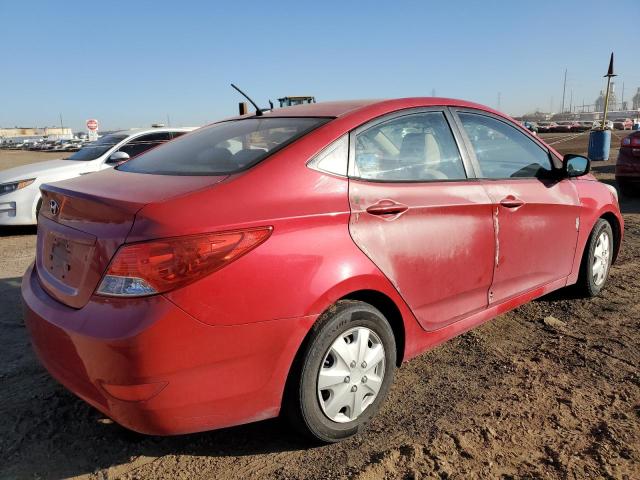 KMHCT4AE1DU452703 - 2013 HYUNDAI ACCENT GLS RED photo 3