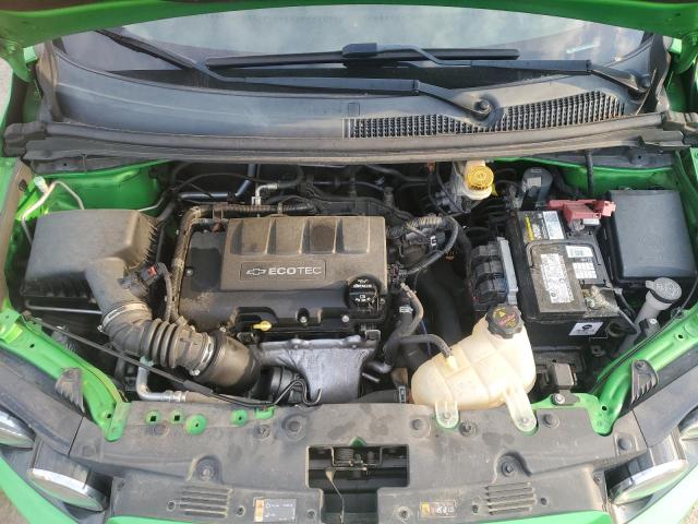 1G1JC6SB2F4169153 - 2015 CHEVROLET SONIC LT GREEN photo 11