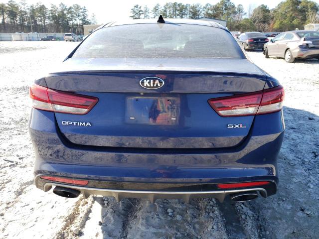 5XXGV4L2XGG118862 - 2016 KIA OPTIMA SXL BLUE photo 6