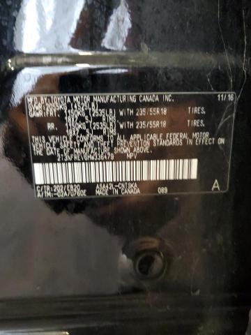 2T3NFREV6HW336479 - 2017 TOYOTA RAV4 SE შავი ფოტო 13