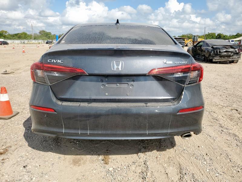 2HGFE2F57NH583097 - 2022 HONDA CIVIC SPORT GRAY photo 6