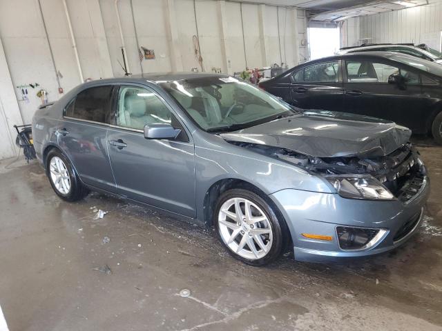 3FAHP0JA9CR348072 - 2012 FORD FUSION SEL 蓝色 照片 4