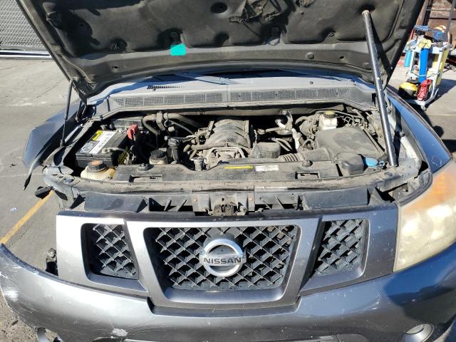 5N1AA0ND5BN605064 - 2011 NISSAN ARMADA SV GRAY photo 11