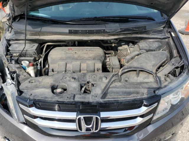 5FNRL5H91EB136810 - 2014 HONDA ODYSSEY TOURING GRAY photo 12