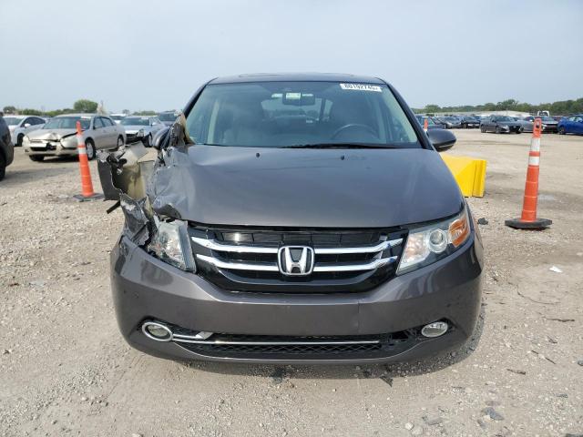 5FNRL5H91EB136810 - 2014 HONDA ODYSSEY TOURING GRAY photo 5