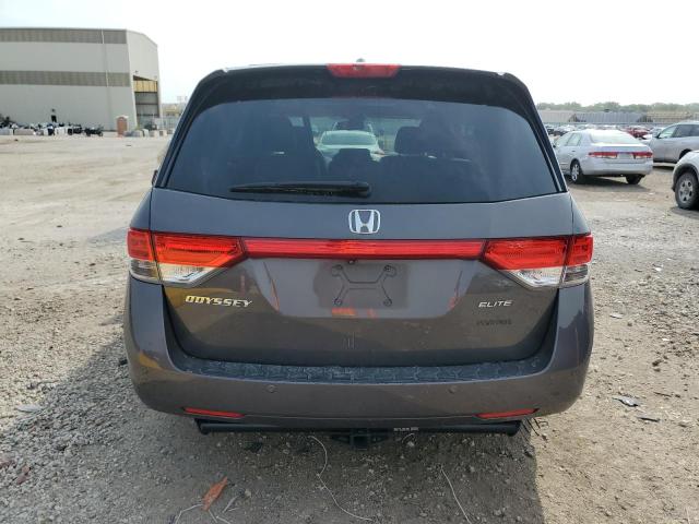 5FNRL5H91EB136810 - 2014 HONDA ODYSSEY TOURING GRAY photo 6