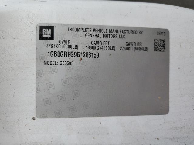 1GB0GRFG9G1288159 - 2016 CHEVROLET EXPRESS G3 Blanco foto 12