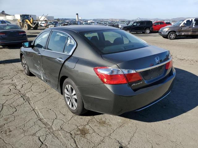 1HGCR2F38DA281482 - 2013 HONDA ACCORD LX GRAY photo 2