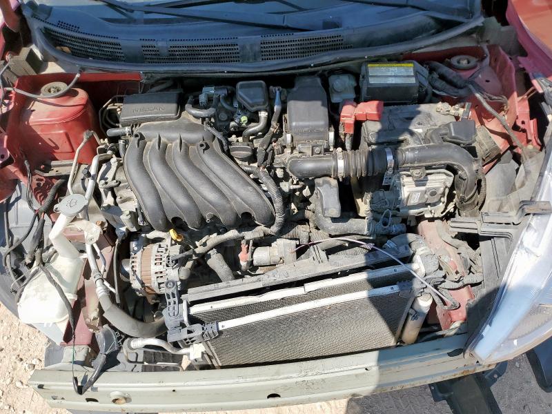 3N1CN7AP7KL838148 - 2019 NISSAN VERSA S BURGUNDY photo 11