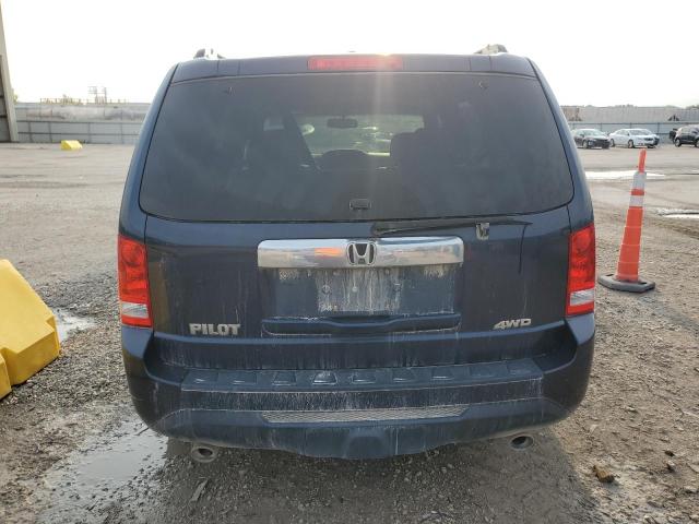5FNYF4H56CB021787 - 2012 HONDA PILOT EXL BLUE photo 6