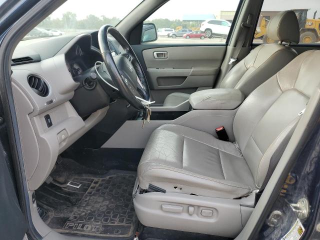 5FNYF4H56CB021787 - 2012 HONDA PILOT EXL BLUE photo 7