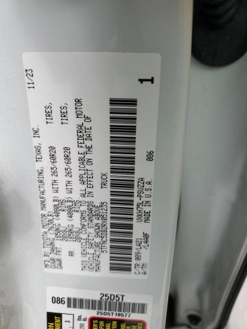 5TFNC5DB2RX051235 - 2024 TOYOTA TUNDRA CREWMAX PLATINUM 白色 照片 13