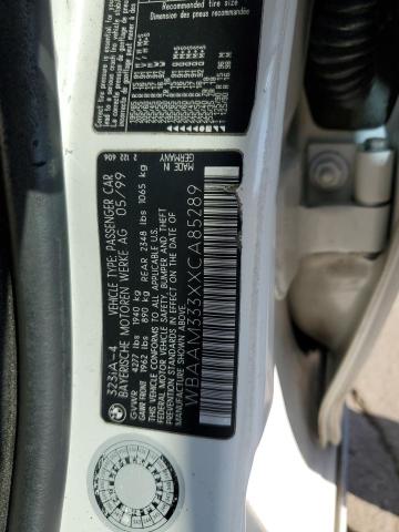 WBAAM333XXCA85289 - 1999 BMW 323 I AUTOMATIC WHITE photo 13