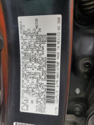 3TMLU4EN6EM134416 - 2014 TOYOTA TACOMA DOUBLE CAB Szary zdjęcie 12