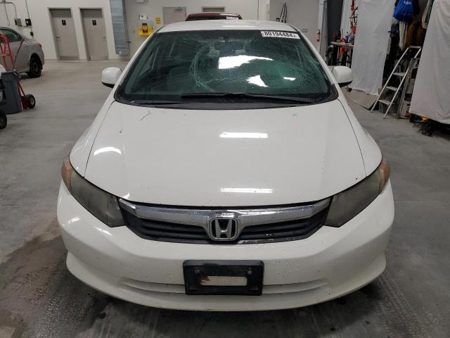 2HGFB2F45CH038416 - 2012 HONDA CIVIC LX WHITE photo 5