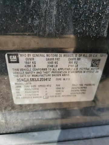 3GNCJLSB3JL259412 - 2018 CHEVROLET TRAX 1LT Сұр фото 13