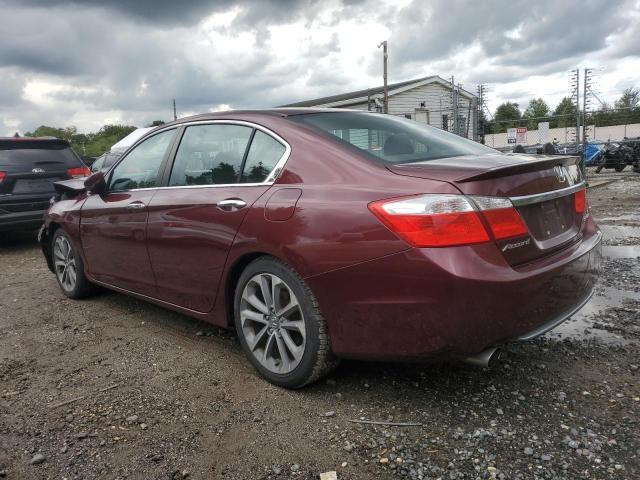 1HGCR2F59DA208381 - 2013 HONDA ACCORD SPORT BURGUNDY photo 2