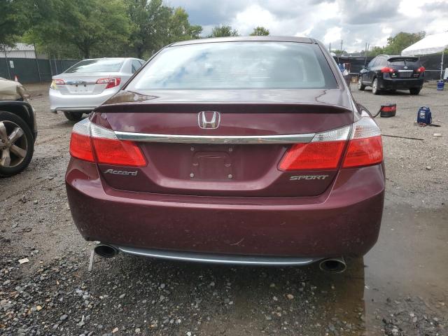 1HGCR2F59DA208381 - 2013 HONDA ACCORD SPORT BURGUNDY photo 6