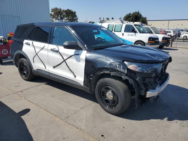 1FM5K8AB5LGA07578 - 2020 FORD EXPLORER POLICE INTERCEPTOR Двокольоровий фото 4