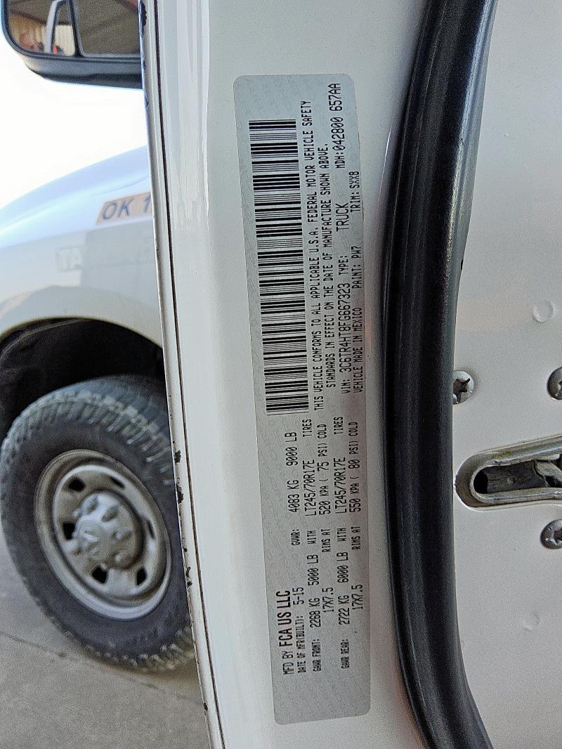 3C6TR4HT8FG667323 - 2015 RAM 2500 ST Ağ foto 12