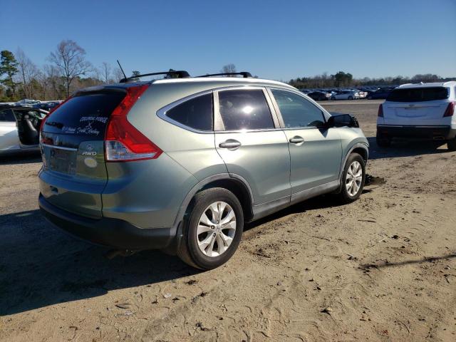 5J6RM4H76CL055019 - 2012 HONDA CR-V EXL GREEN photo 3