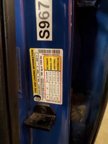 1FM5K8ATXJGB93351 - 2018 FORD EXPLORER POLICE INTERCEPTOR أزرق صورة 13