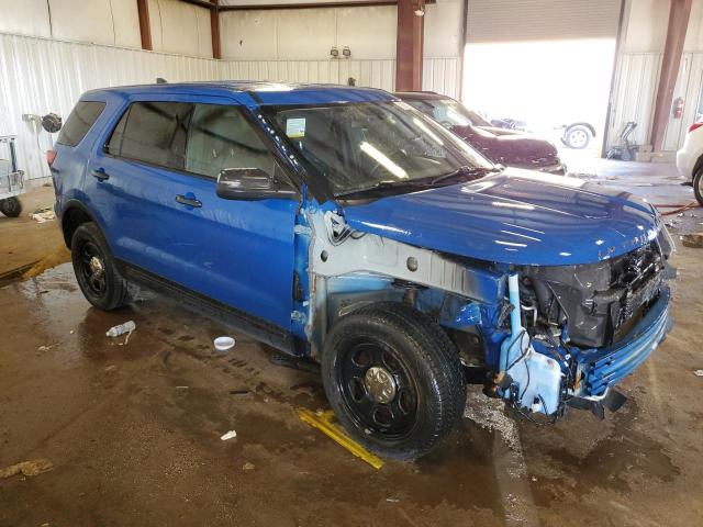 1FM5K8ATXJGB93351 - 2018 FORD EXPLORER POLICE INTERCEPTOR أزرق صورة 4