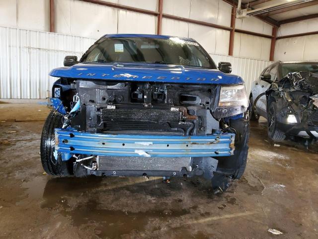 1FM5K8ATXJGB93351 - 2018 FORD EXPLORER POLICE INTERCEPTOR أزرق صورة 5