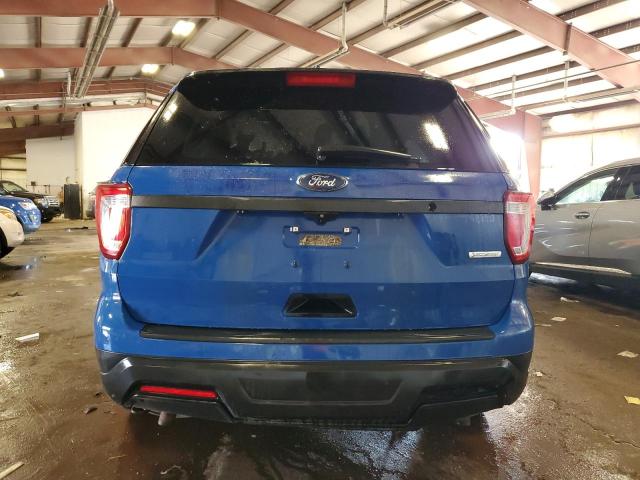 1FM5K8ATXJGB93351 - 2018 FORD EXPLORER POLICE INTERCEPTOR أزرق صورة 6