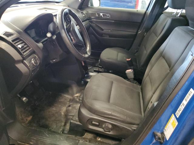 1FM5K8ATXJGB93351 - 2018 FORD EXPLORER POLICE INTERCEPTOR أزرق صورة 7