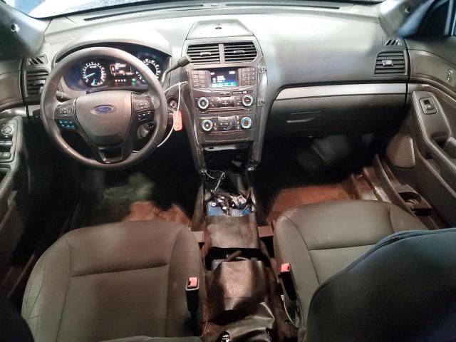 1FM5K8AT0JGB93343 - 2018 FORD EXPLORER POLICE INTERCEPTOR Azul foto 8
