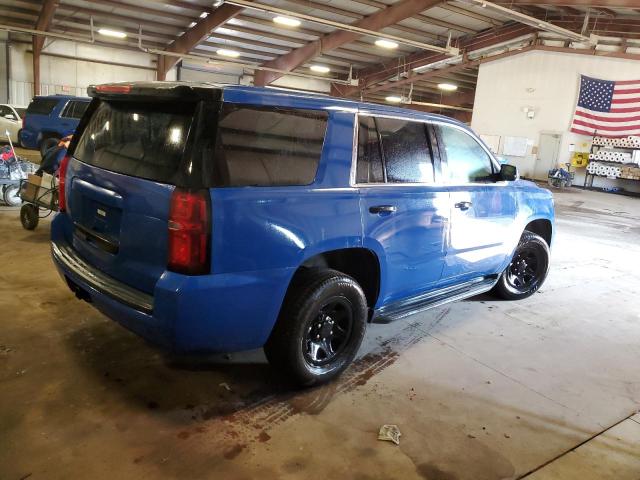 1GNSKDECXKR405253 - 2019 CHEVROLET TAHOE POLICE Blau Foto 3