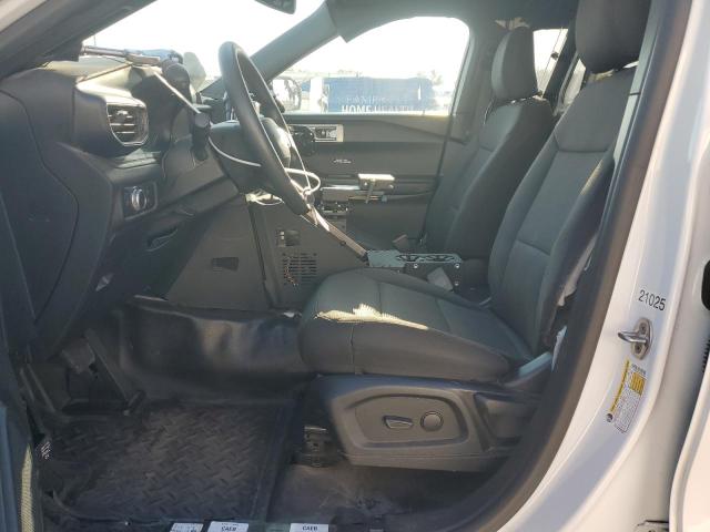 1FM5K8AB9MGA87050 - 2021 FORD EXPLORER POLICE INTERCEPTOR TWO TONE photo 7