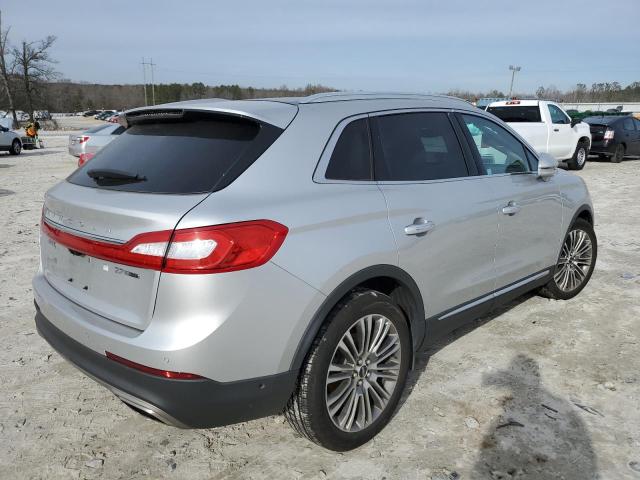 2LMTJ6LP7GBL69713 - 2016 LINCOLN MKX RESERVE Արծաթագույն լուսանկար 3