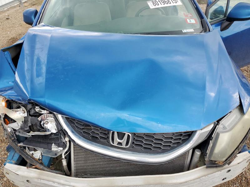 19XFB2F51DE079274 - 2013 HONDA CIVIC LX BLUE photo 11
