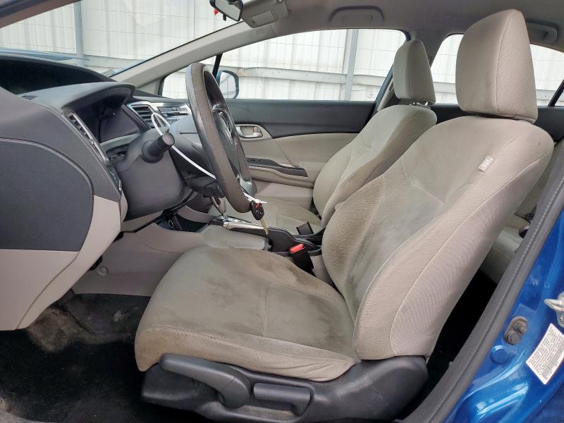 19XFB2F51DE079274 - 2013 HONDA CIVIC LX BLUE photo 7
