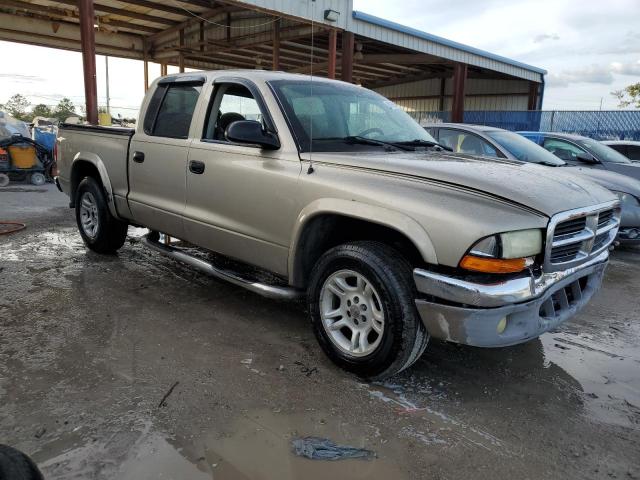 1D7HL48NX4S540165 - 2004 DODGE DAKOTA QUAD SLT GOLD photo 4