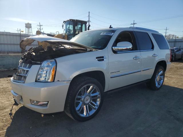 1GYS4DEF9ER160215 - 2014 CADILLAC ESCALADE PLATINUM WHITE photo 1