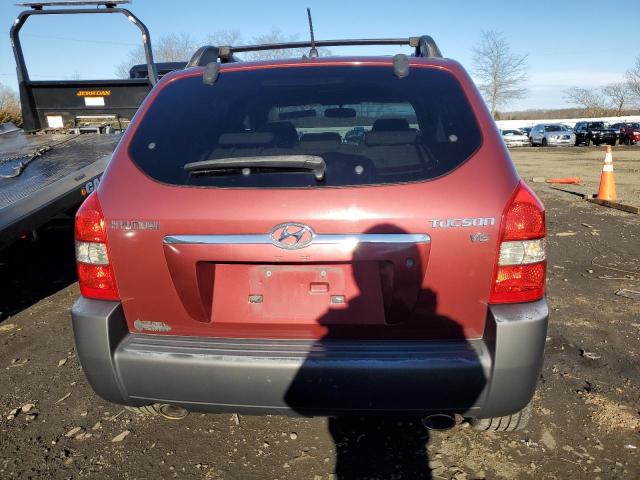 KM8JN12D76U304211 - 2006 HYUNDAI TUCSON GLS MAROON photo 6