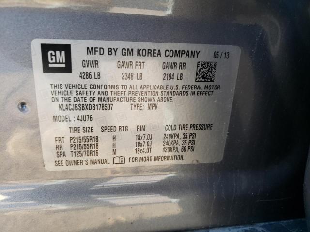 KL4CJBSBXDB178507 - 2013 BUICK ENCORE CONVENIENCE 灰色 照片 14