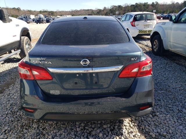 3N1AB7AP4GY212597 - 2016 NISSAN SENTRA S BLUE photo 6